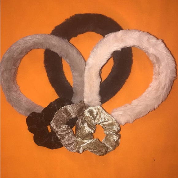 Fur Headbands With Matching Scrunchies - Picture 3 of 16
